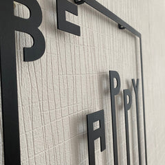 Metalen wanddecoratie – Inspirerende Boodschap – Duurzaam Ontwerp