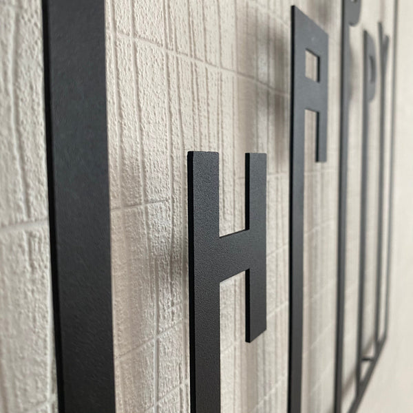 Metalen wanddecoratie – Inspirerende Boodschap – Duurzaam Ontwerp