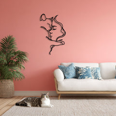 Metalen wanddecoratie – Voor Kattenliefhebbers – Duurzaam en Uniek Ontwerp